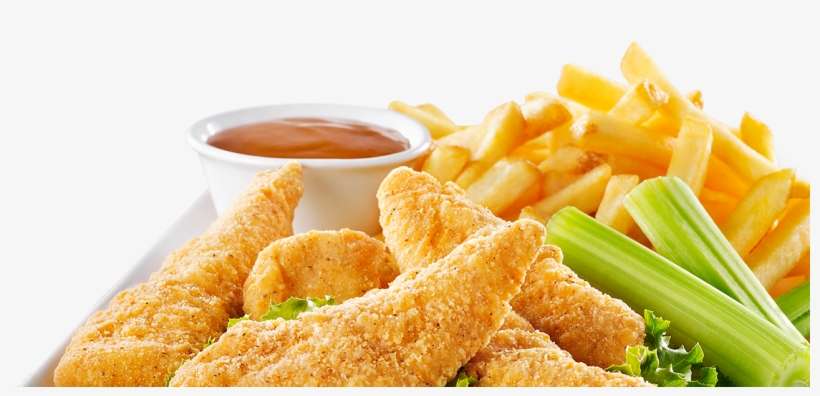 Chicken Fingers - French Fries, transparent png download