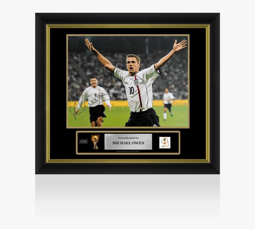 Michael Owen Official Fifa World Cup™ Signed And Framed - Michael Owen, transparent png download