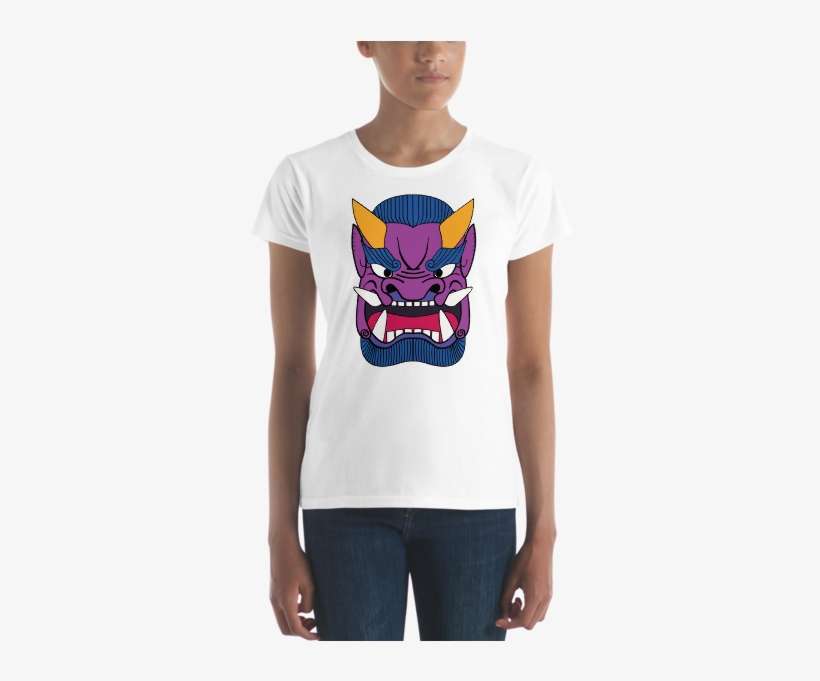 Japanese Ogre Guardian Women's Short Sleeve T-shirt - Shirt, transparent png download
