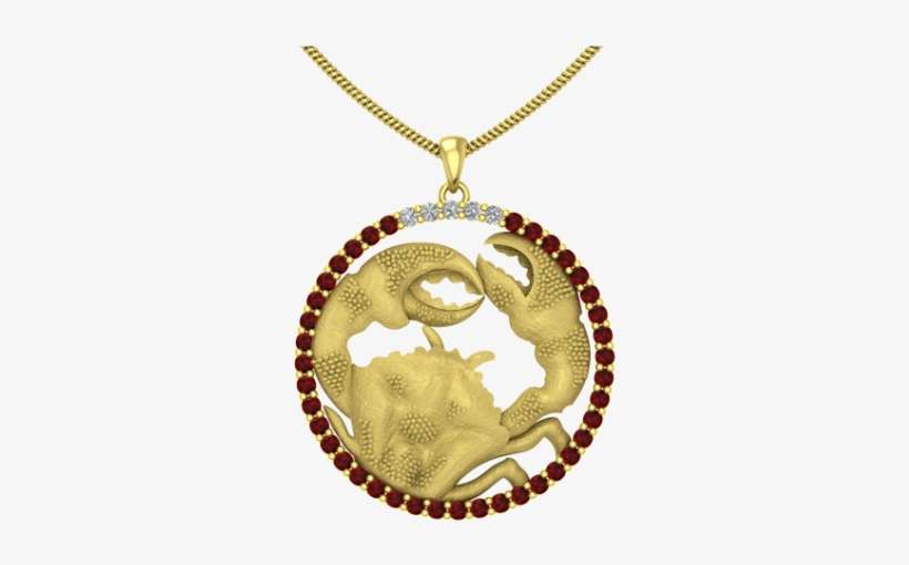 Cancer Zodiac Pendant - Swarovski Angelic All Around Set Pink, transparent png download