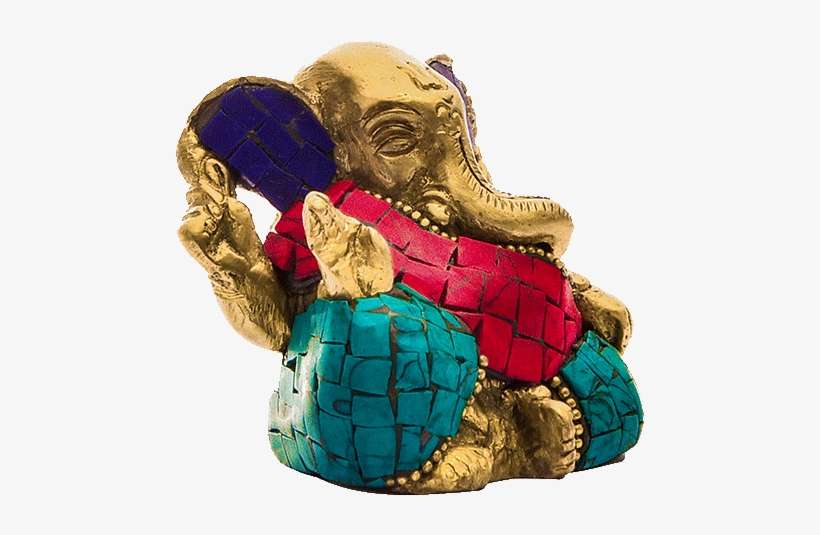 Lord Ganesh Showpiece In Brass - Animal Figure, transparent png download