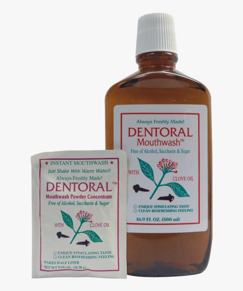 Download Dentoral Clove Oil Mouthwash Bottle Transparent PNG