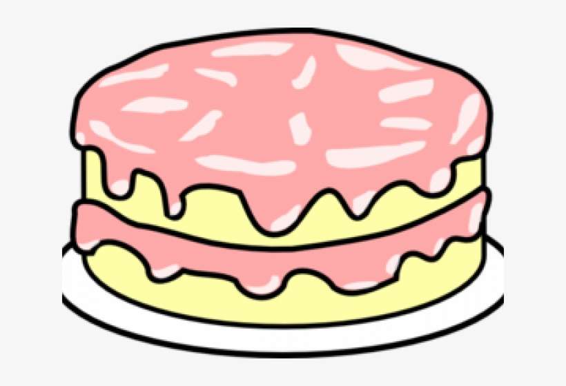 Frosting Clipart Cack - Colouring Pictures Of Cake, transparent png download