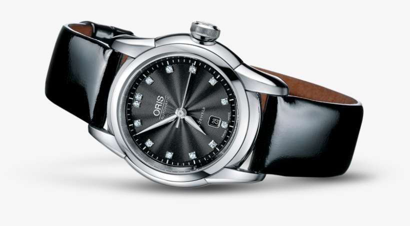 Oris Artelier Lady Date Diamonds - Analog Watch, transparent png download