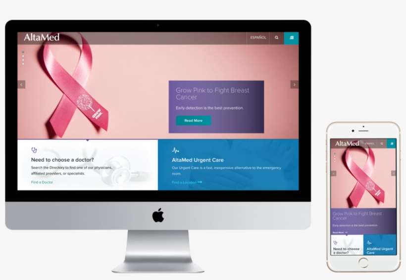 Altamed Desktop & Mobile - Location Website, transparent png download