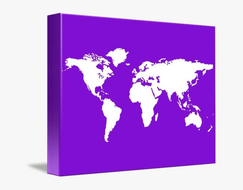 Download Purple Background Tumblr - World Map | Transparent PNG ...