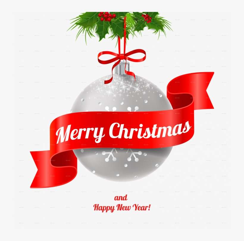Christmas And Happy New Year Pic - Merry Christmas Png Logo, transparent png download