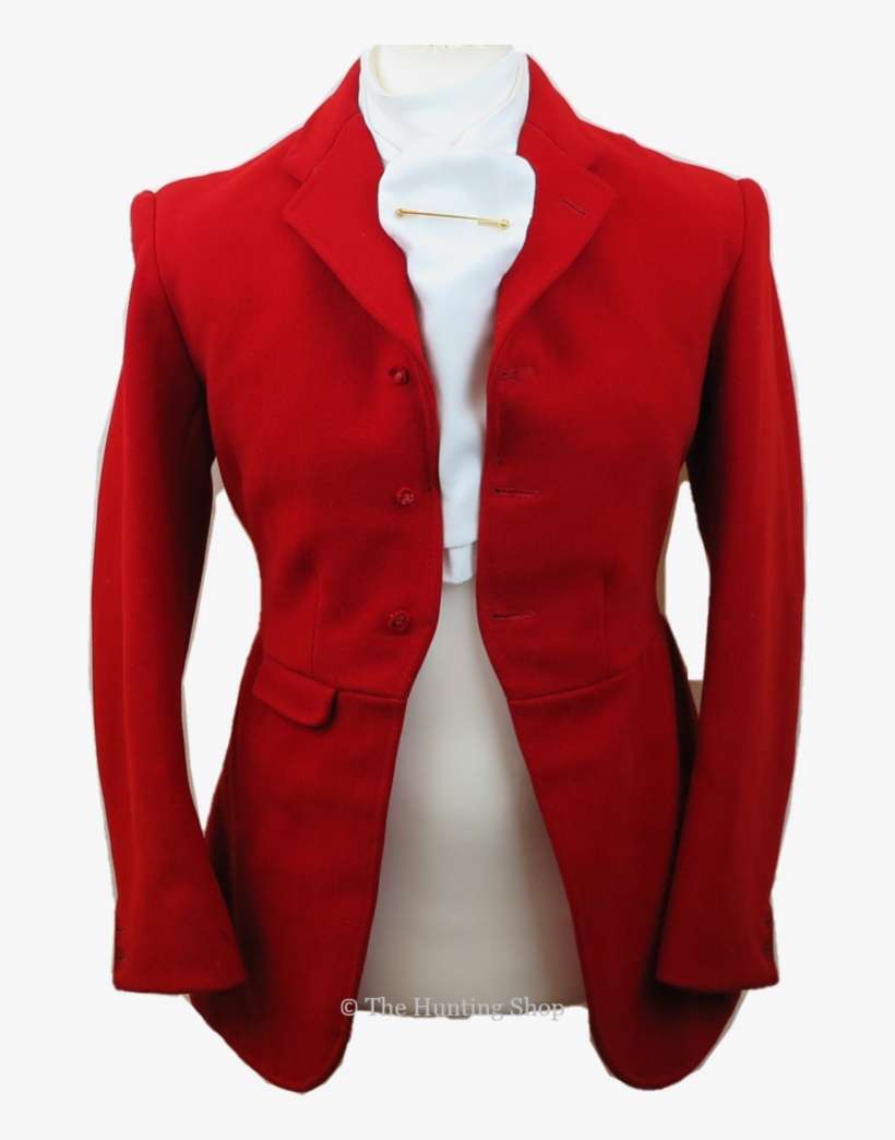 Gents 36" Frank Hall, Scarlet Hunt Coat - Formal Wear, transparent png download