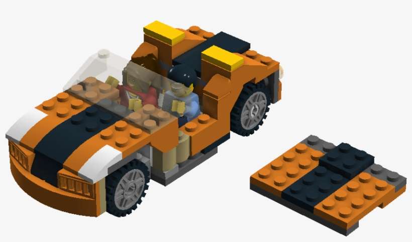 Sunset Minifig Car - Model Car, transparent png download