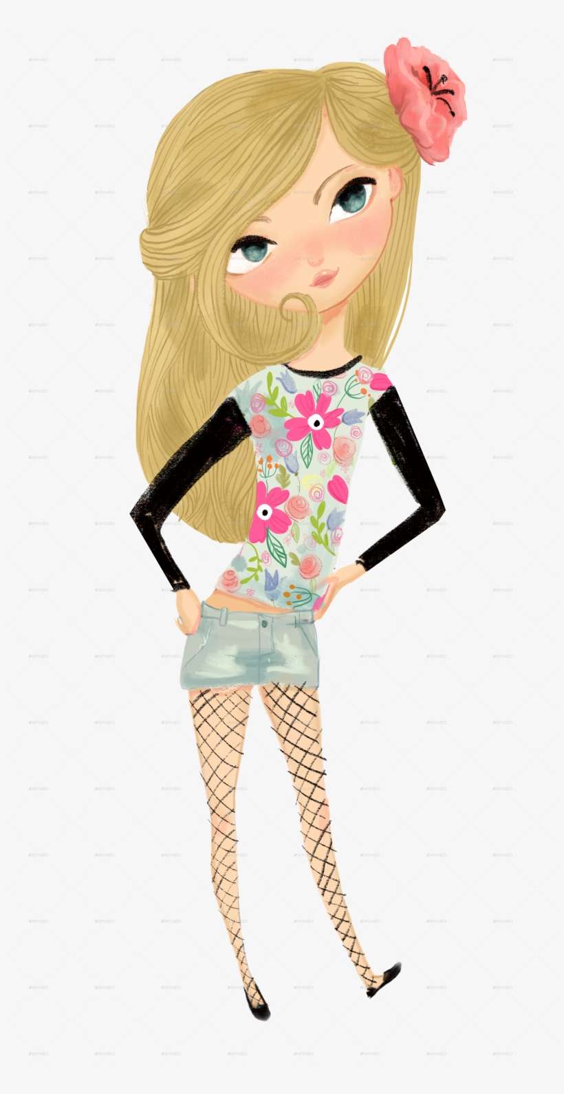 Girls/5 - 6 Girl Cartoon Png, transparent png download
