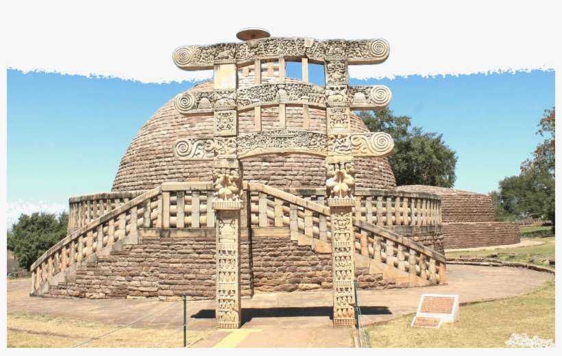 Image Buddhist Jain Architectural Developments - Main Sanchi Stupa, transparent png download
