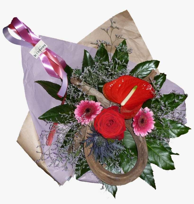 Flower Bouquet Red Anthurium - Bouquet, transparent png download