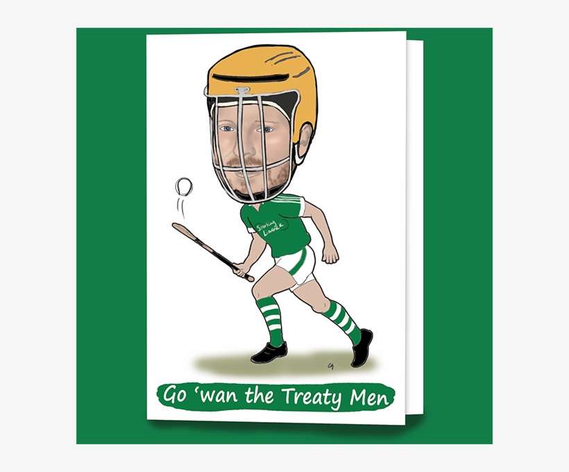 Limerick Hurling Greeting Caricature Card - Limerick Hurling, transparent png download