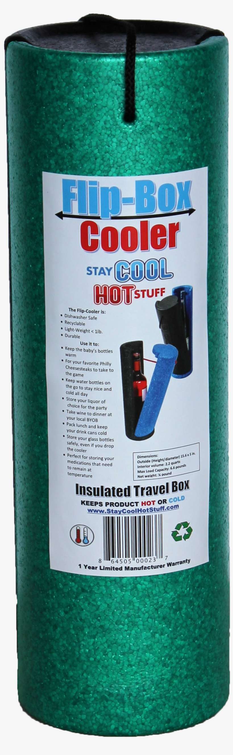 Flip Box Wine Cooler - Cylinder, transparent png download