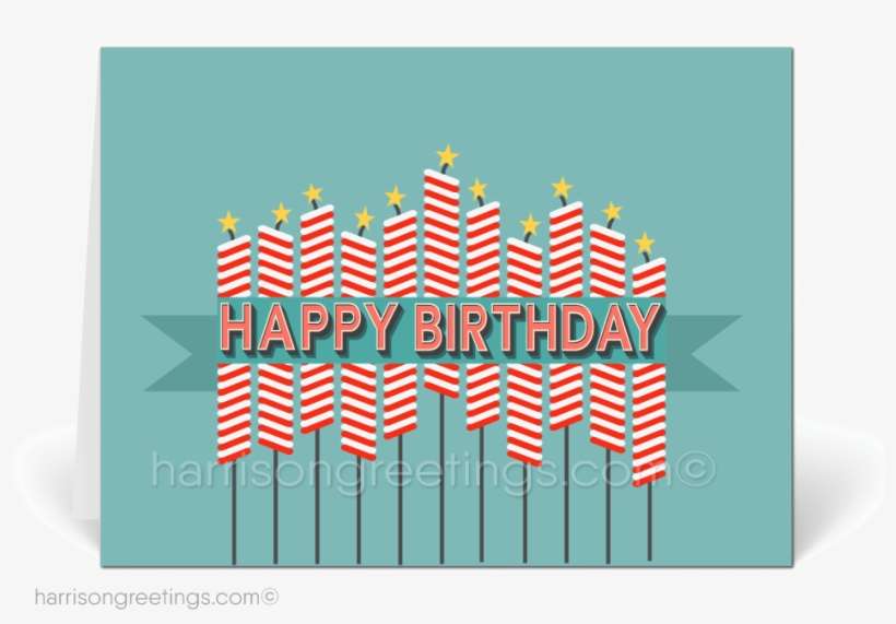 Retro Happy Birthday Cards For Customers - Illustration, transparent png download