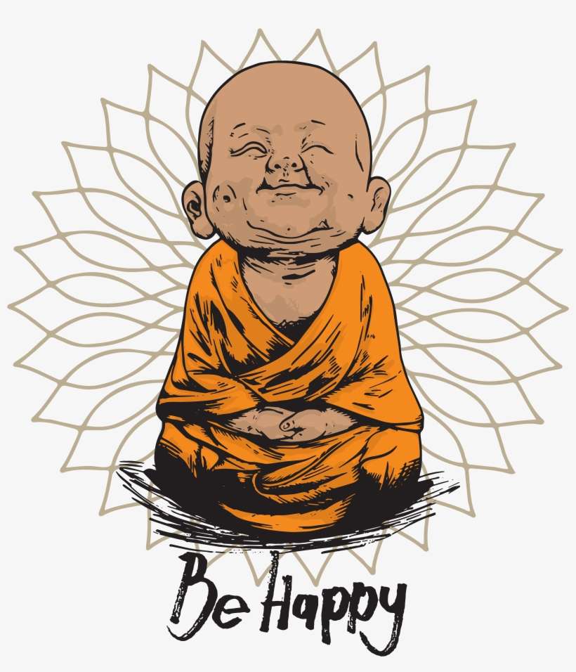 3840 X 4617 1 - Happy Little Buddha, transparent png download