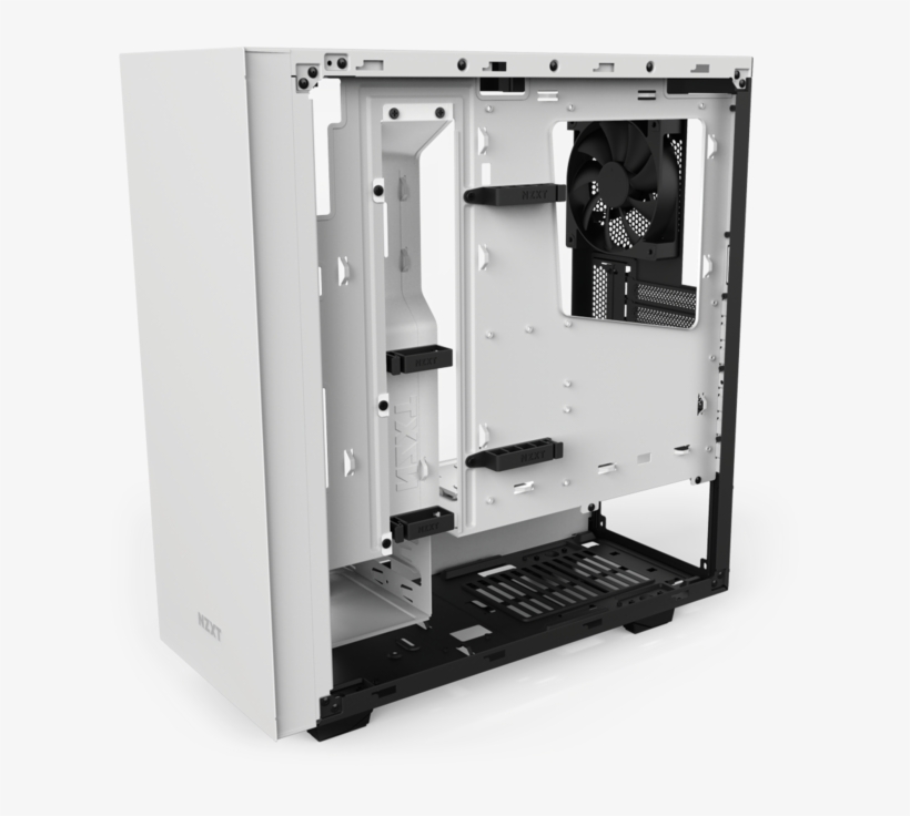Large 6ae2e2c0c6b31e26 - Nzxt S340 Elite White Atx Mid Tower Case, transparent png download