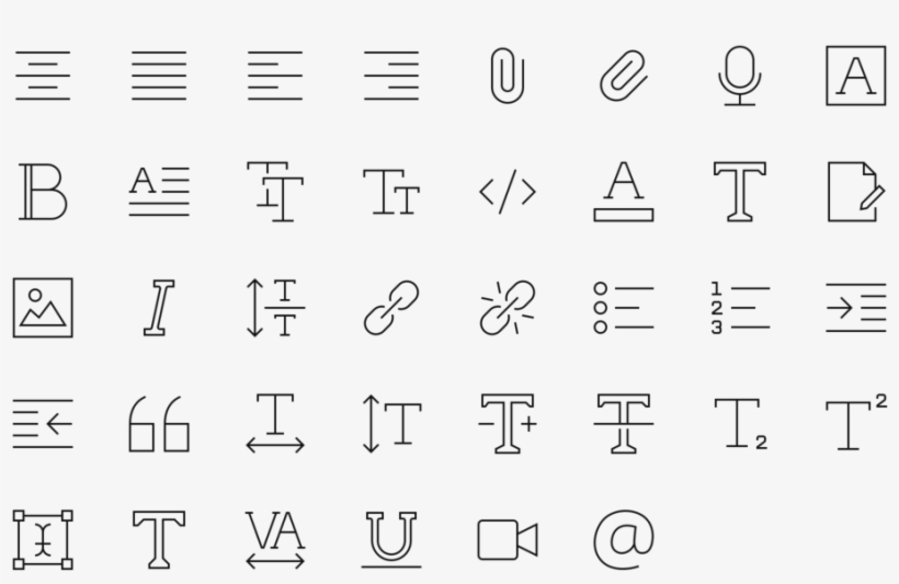 Text Editing Icons 64px - Editing Icons PNG Image | Transparent PNG ...