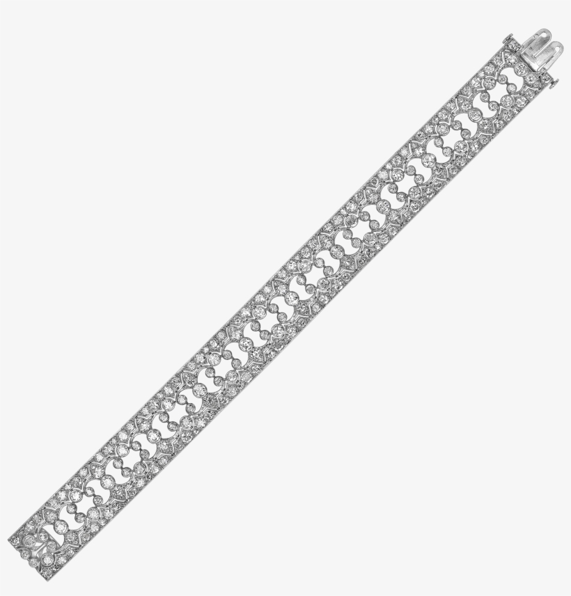 Art Deco Brilliant Cut Diamond Fancy Bracelet - Bling-bling, transparent png download