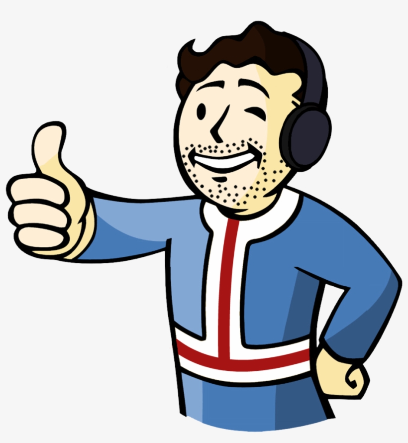 Icelandic Vaultboy Icelandic Vaultboy 1 Zpsw4gqglk0 - Vault Boy Thumbs Up Png, transparent png download