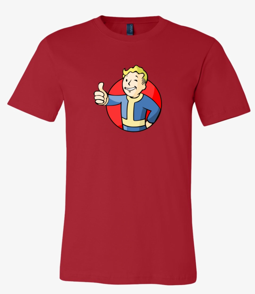 Fallout Vault Boy Thumbs Up Men's T-shirt - Shirt, transparent png download