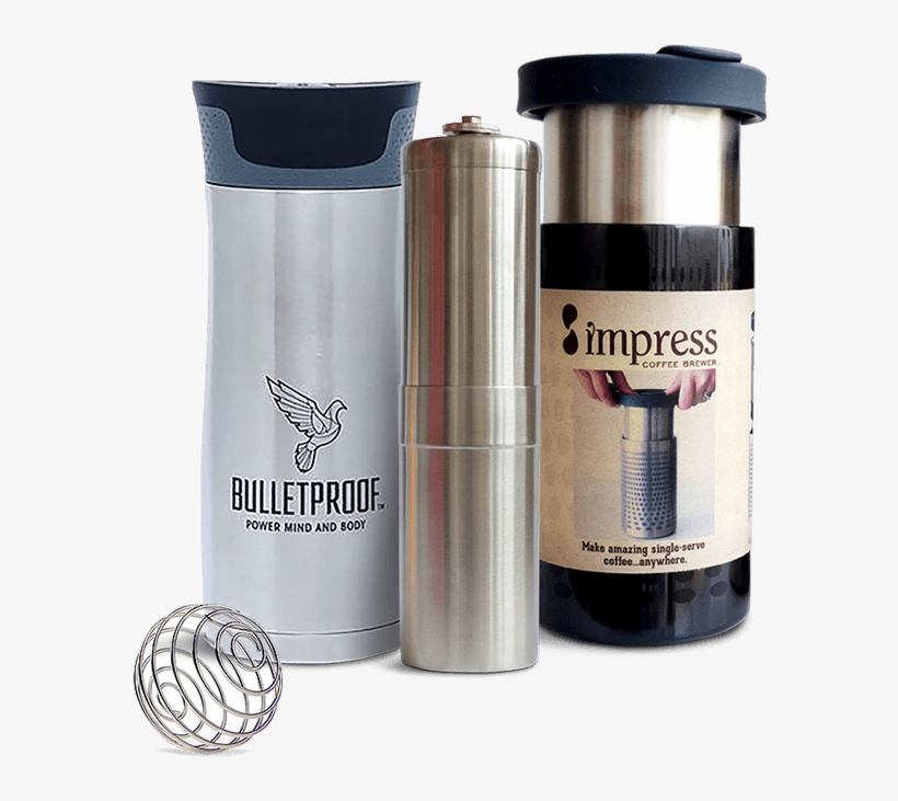 Great Coffee On The Go - Water Bottle, transparent png download