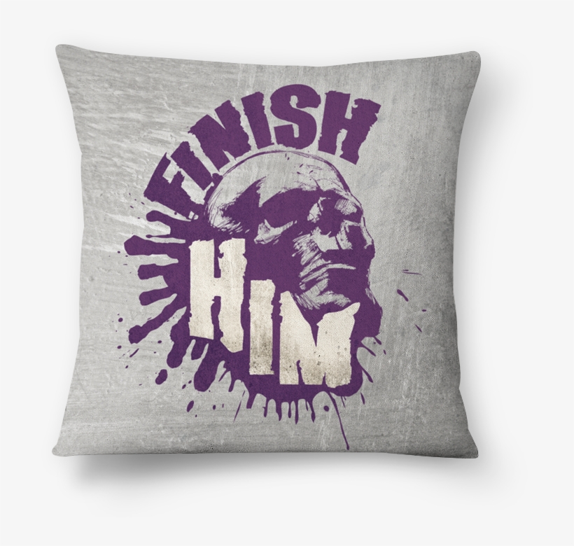 Almofada Finish Him De Jefersoncalongana - Cushion, transparent png download