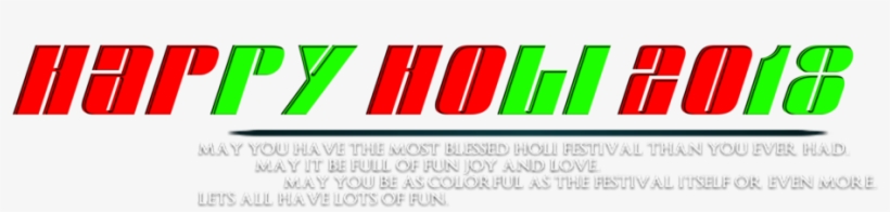 Holi Text Png - Graphic Design, transparent png download