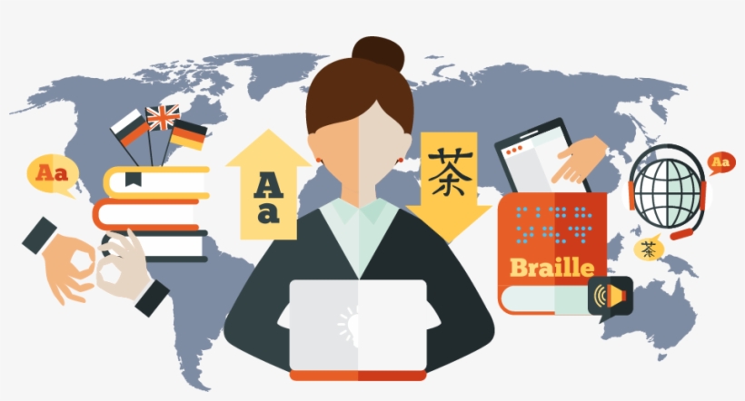 Career Possibilities In Language Translation - World Map, transparent png download
