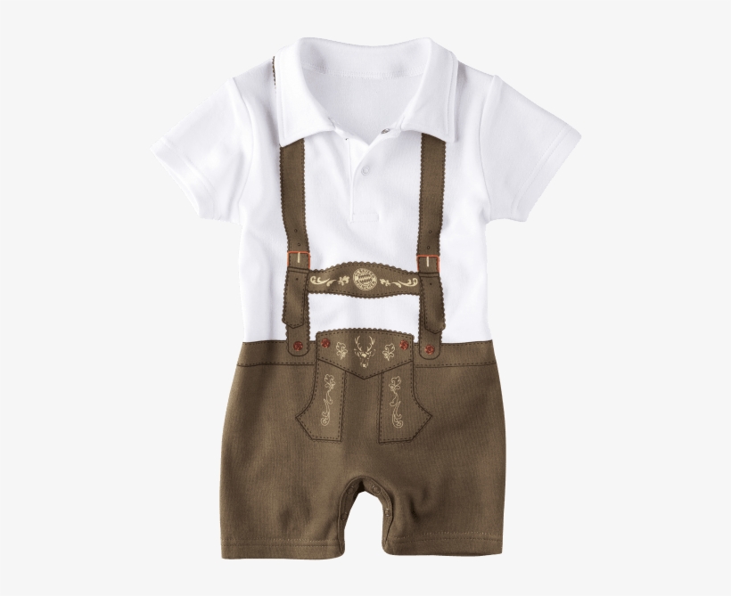 Babies Bodysuit Lederhosen - Infant Bodysuit, transparent png download