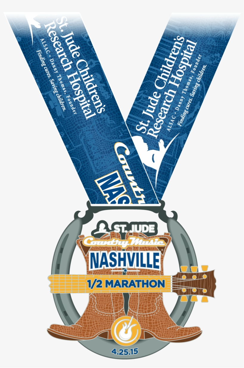 2015 Nashville Country Music Rock N Roll Half Marathon - St. Jude Children's Research Hospital, transparent png download