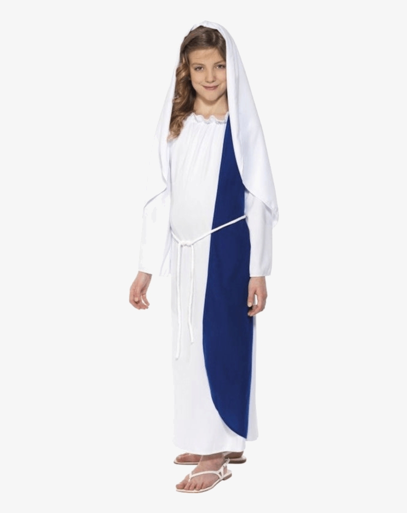 Child Nativity Virgin Mary Costume - Shepherd Costume For Girls, transparent png download