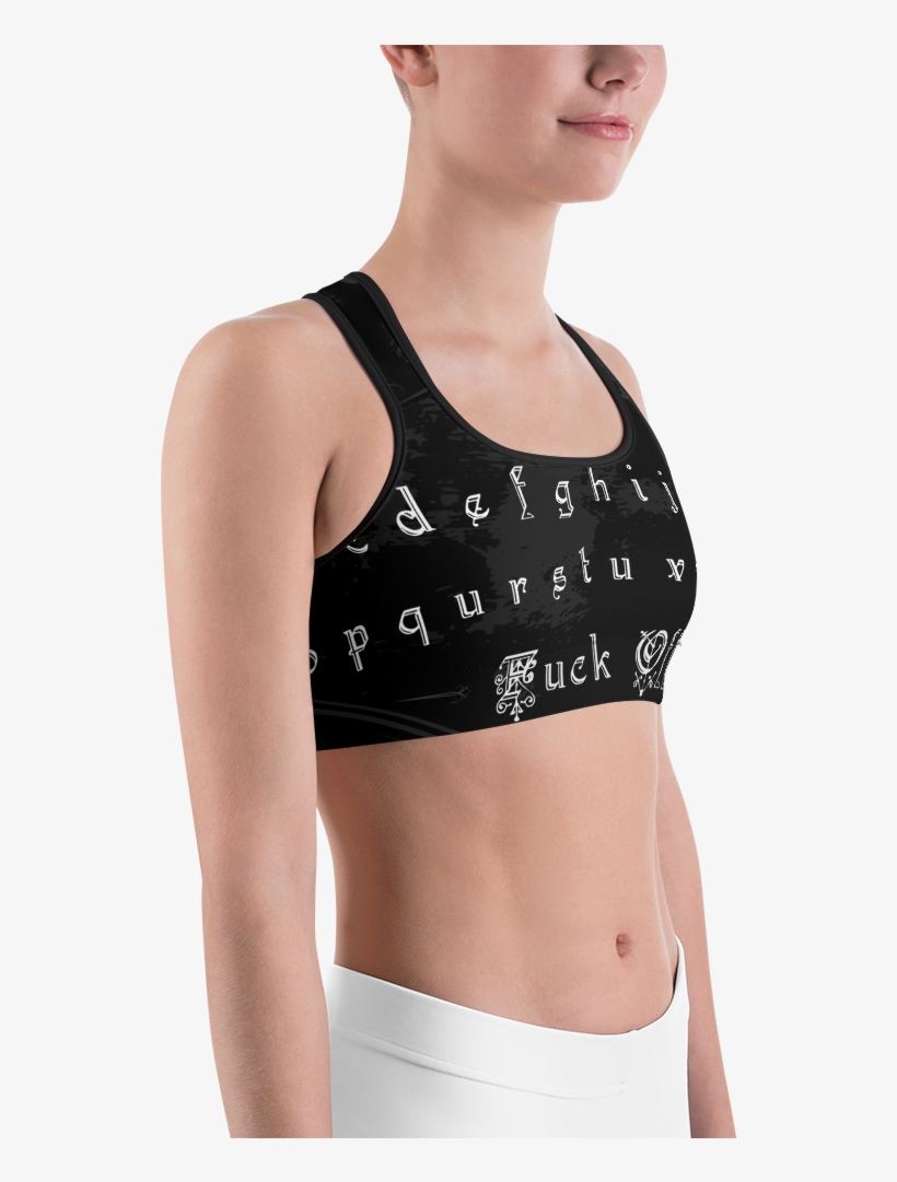 Ouija Moon Board Sports Bra - Bra, transparent png download