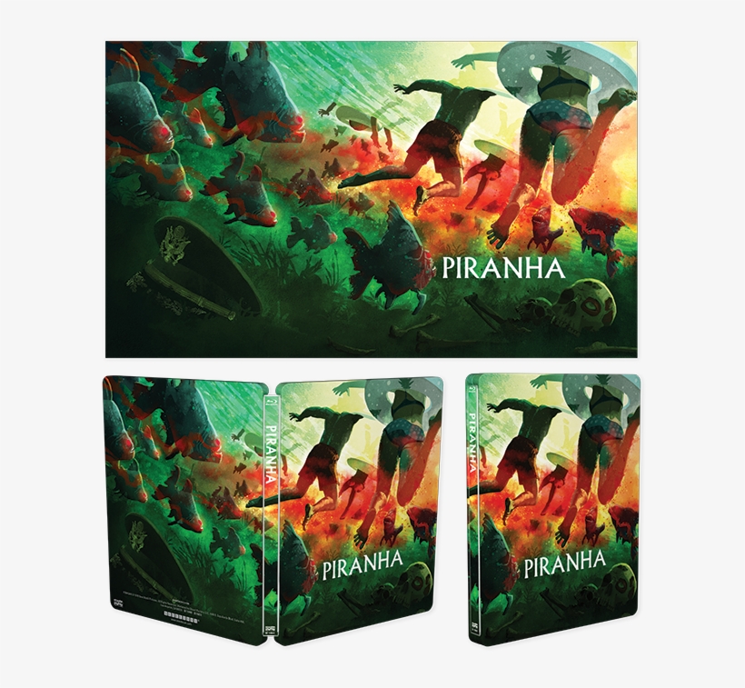 Piranha [limited Edition Steelbook] Exclusive Lithograph - Piranha 1978 Steelbook, transparent png download