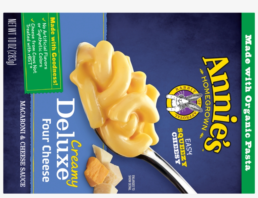 Annie's Four Cheese Creamy Deluxe Macaroni And Cheese, - Annie’s Homegrown, transparent png download