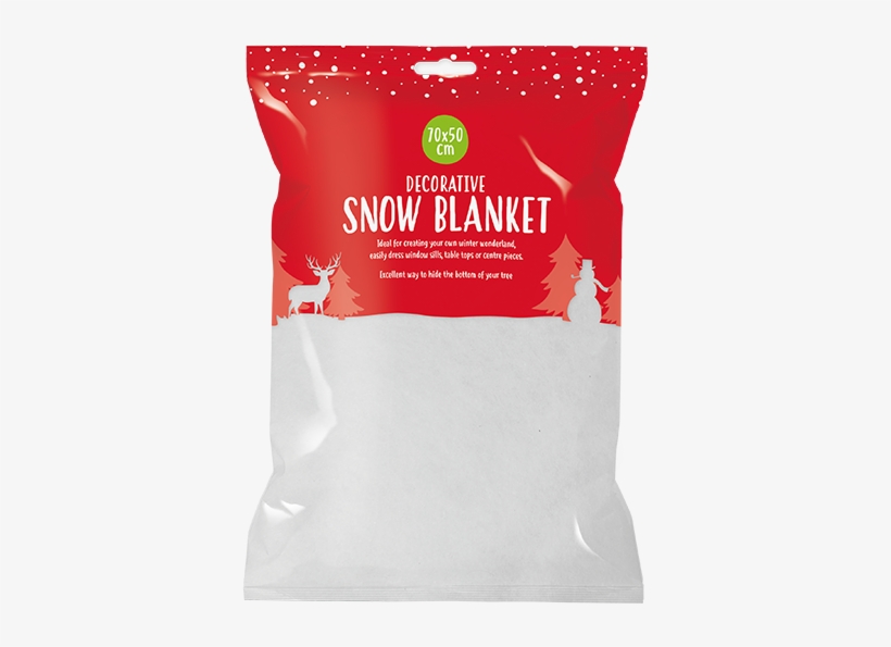 Christmas Snow Blanket 70cm X 50cm - Christmas Day, transparent png download