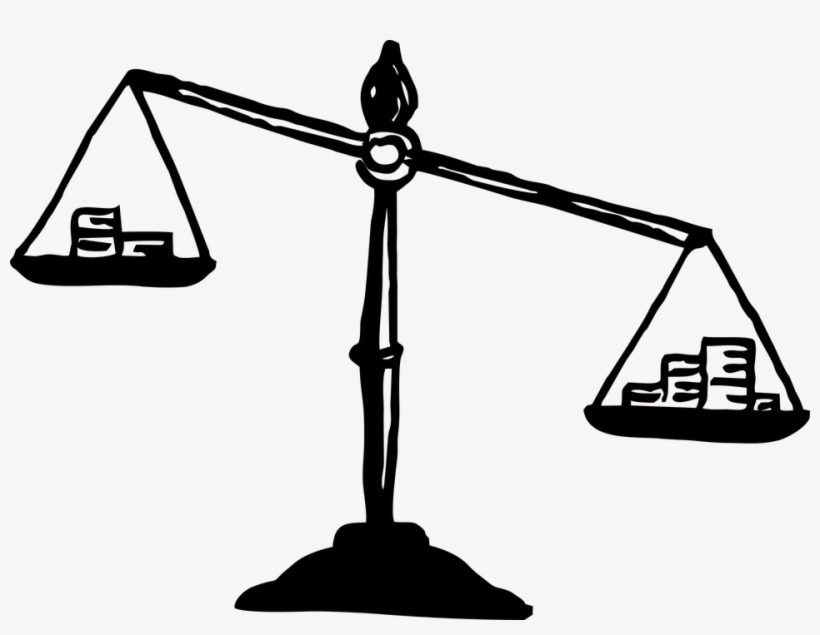 Libra Scales Justice - Money Scale Png, transparent png download