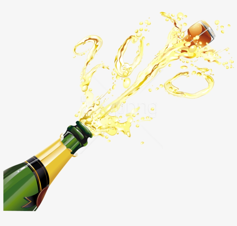 Free Png Champagne Pop Png Images Transparent - Champagne Bottle Transparent Background, transparent png download