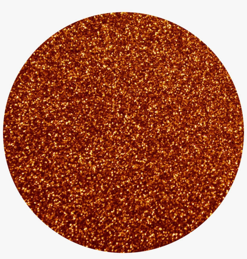 Copper Glitter Swatch - Circle, transparent png download