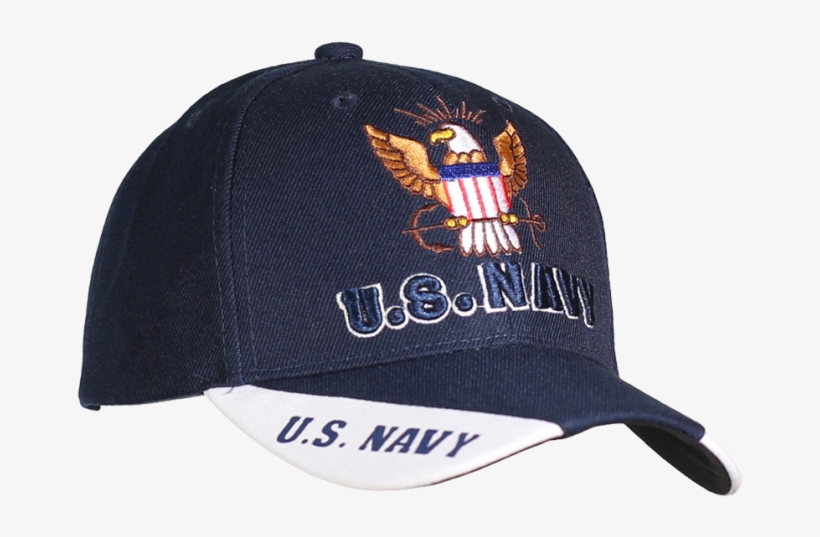 08562 - U - S - Navy Emblem Caps - 3-way Style - Navy - Baseball Cap, transparent png download