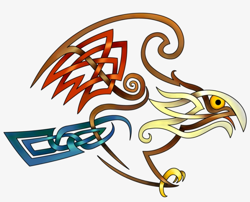 Celtic Art Png Pic - Celtic Zodiac Sign Hawk, transparent png download