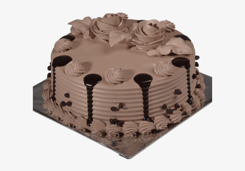 Chocolate Chip Cake - Chocolate Cake With Choco Chips, transparent png download