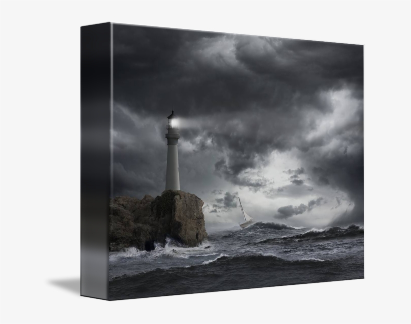 Light House Storm Art, transparent png download