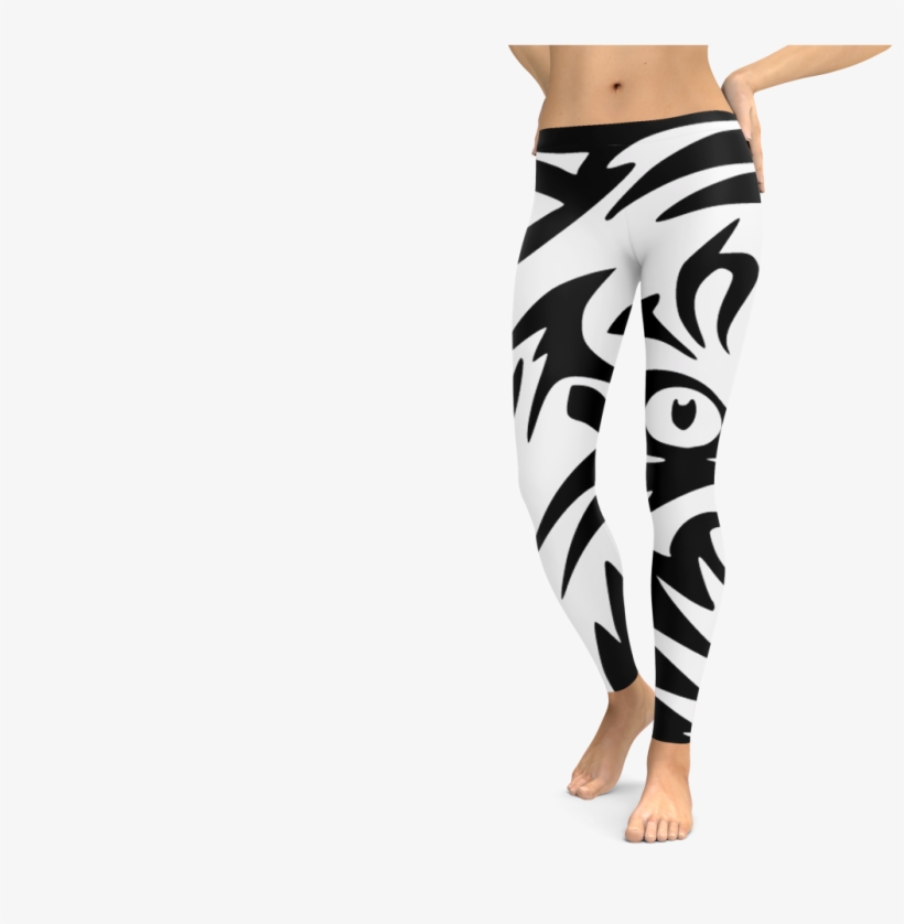 Pride Leggings Tiger Head - Pajamas, transparent png download