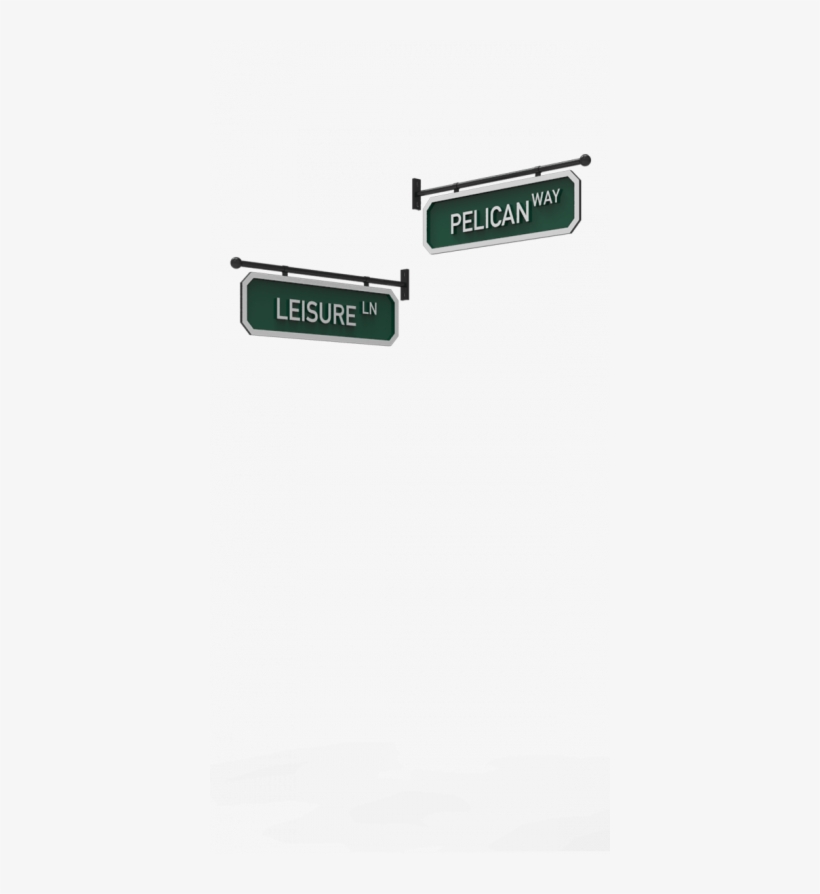 Cast Series Yardarm Mount Beveled Corner Street Sign - Street Sign, transparent png download