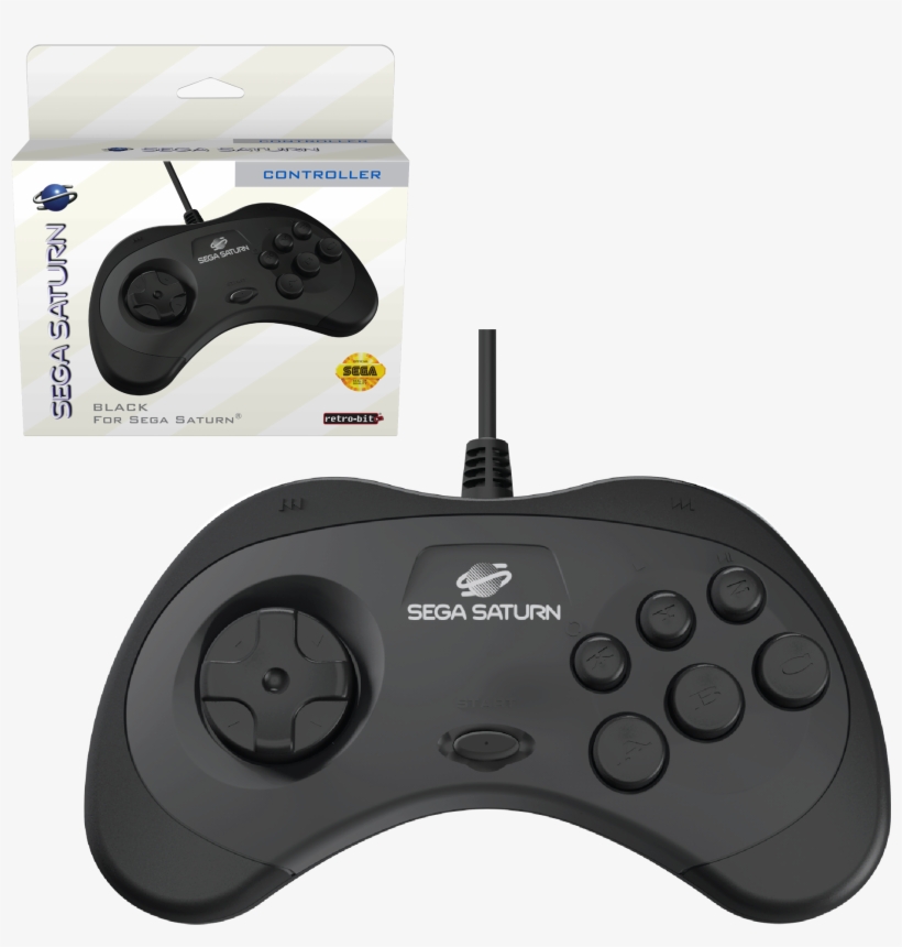 Sega Saturn 8-button Arcade Pad - Game Controller, transparent png download