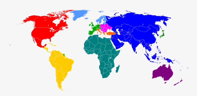 Segaregions Map - Svg - Countries In The World That Drive, transparent png download