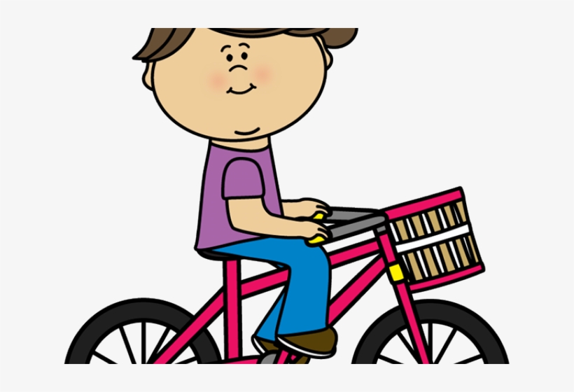 Graphic Library Stock Cycling Free On Dumielauxepices - Riding A Bike Clip Art, transparent png download