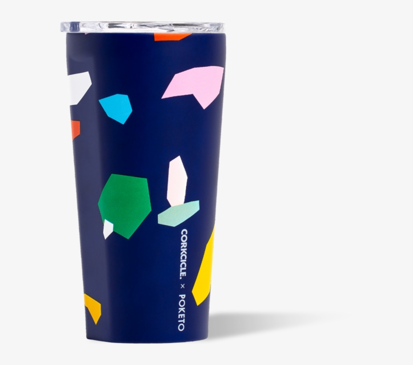 16oz Poketo Blue Confetti - Tumbler, transparent png download