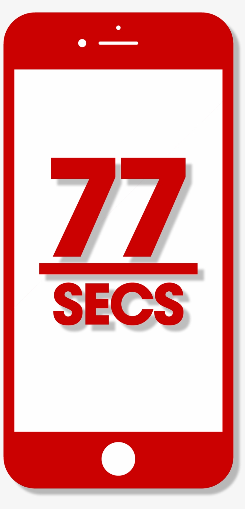 Answer In 77 Seconds Icon - Mobile Phone, transparent png download